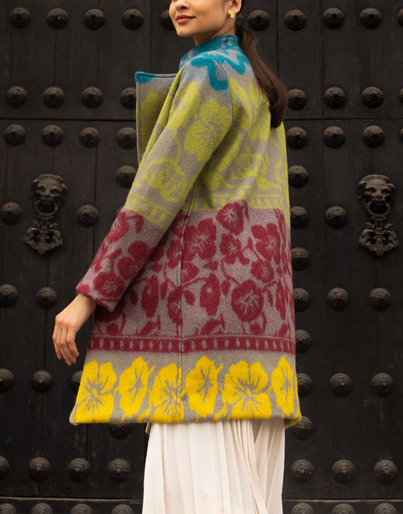 Flower Block Coat