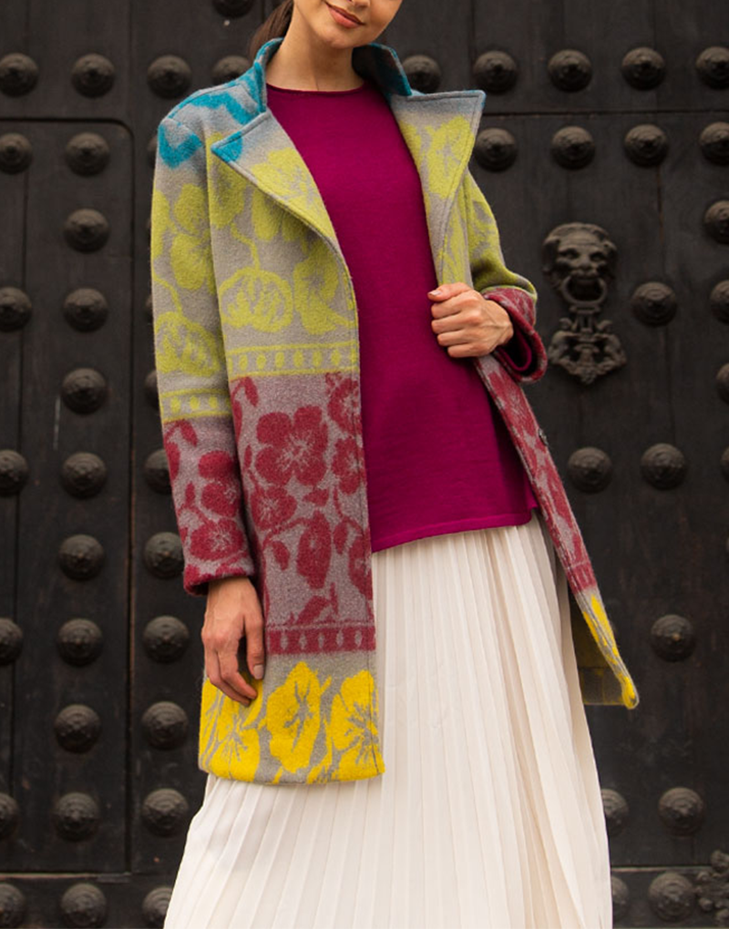 Flower Block Coat