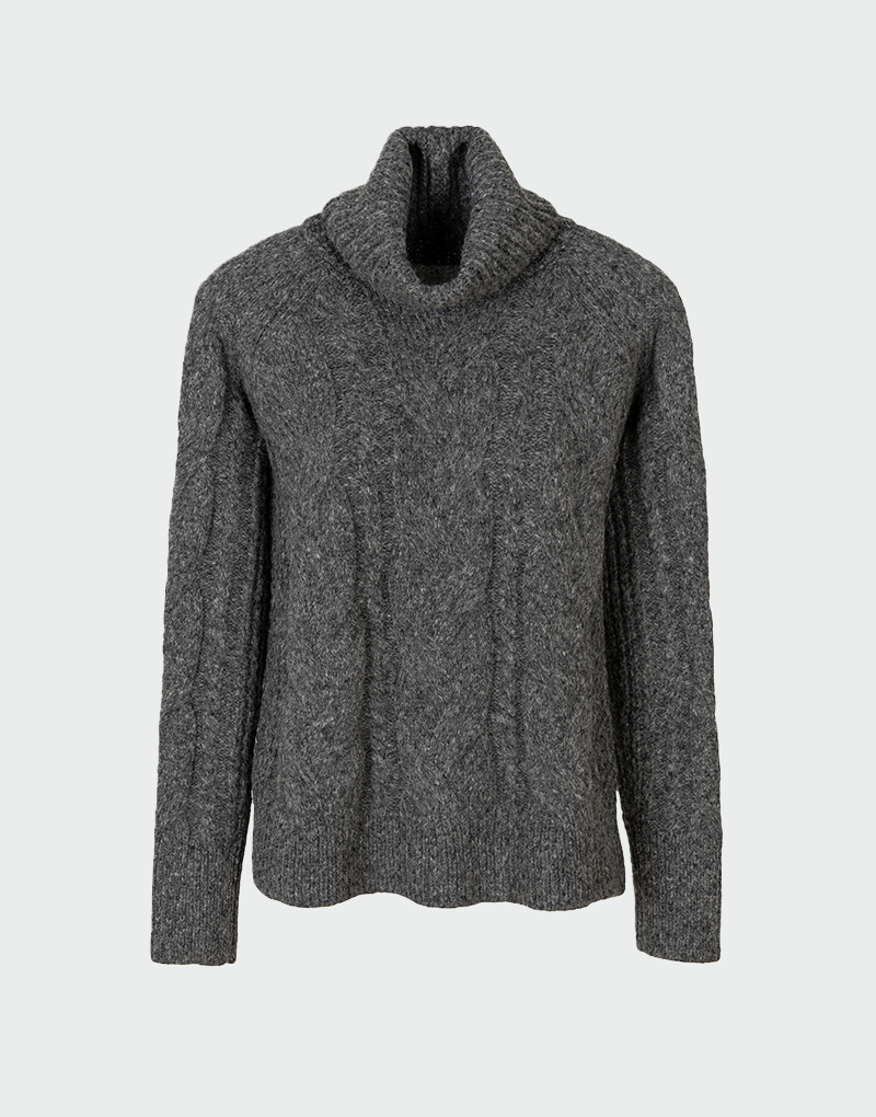 Frost Cable Turtleneck