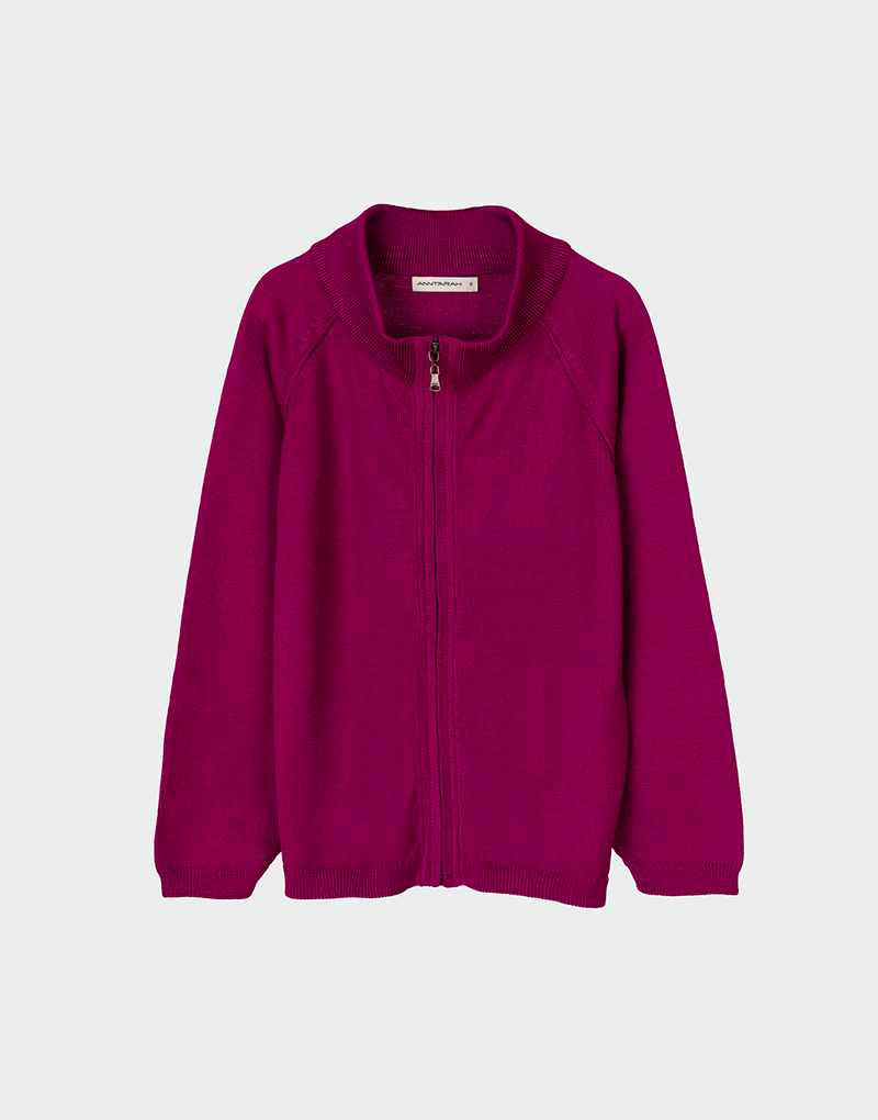 Kids Zipper Cardigan