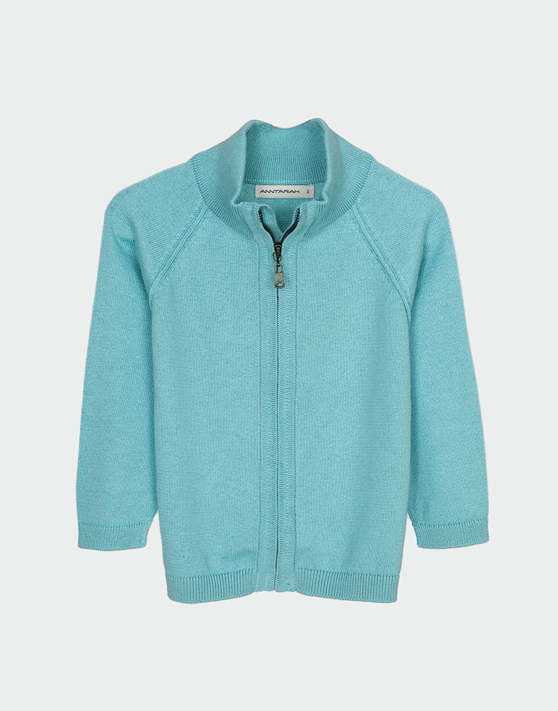 Kids Zipper Cardigan