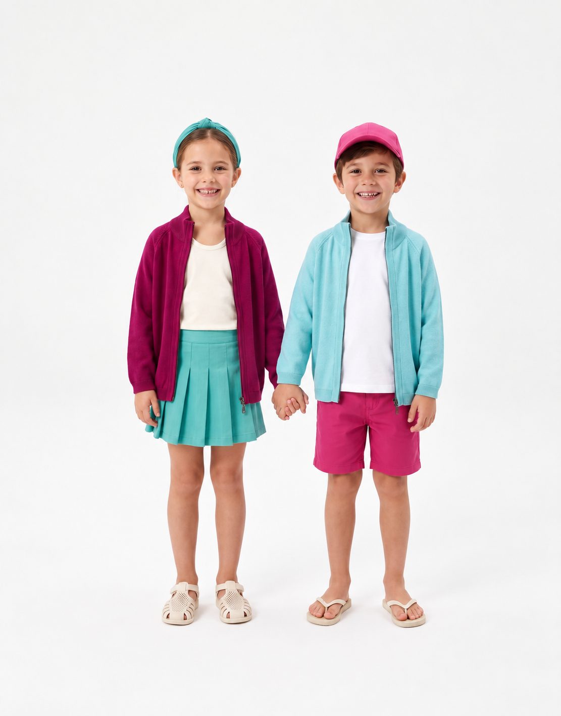 Kids Zipper Cardigan