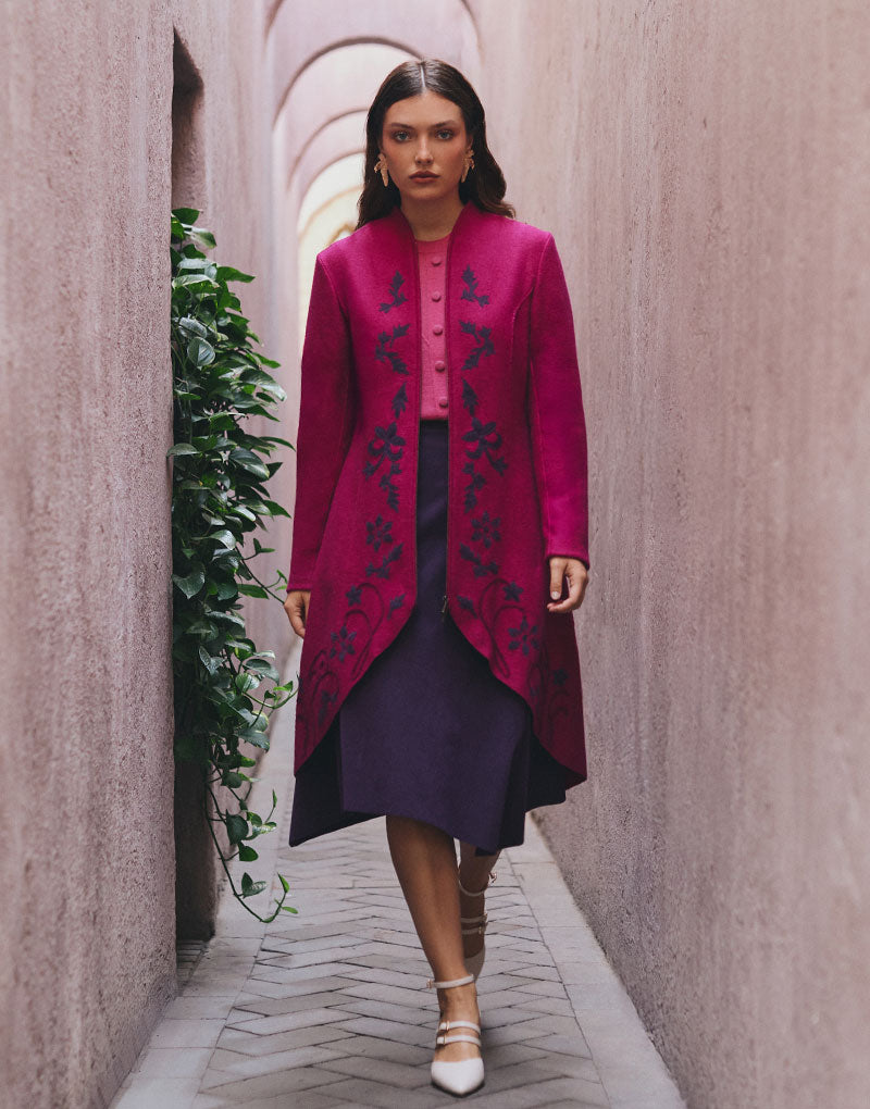 Floral Design Coat