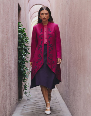 Floral Design Coat