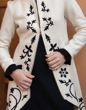 Floral Design Coat